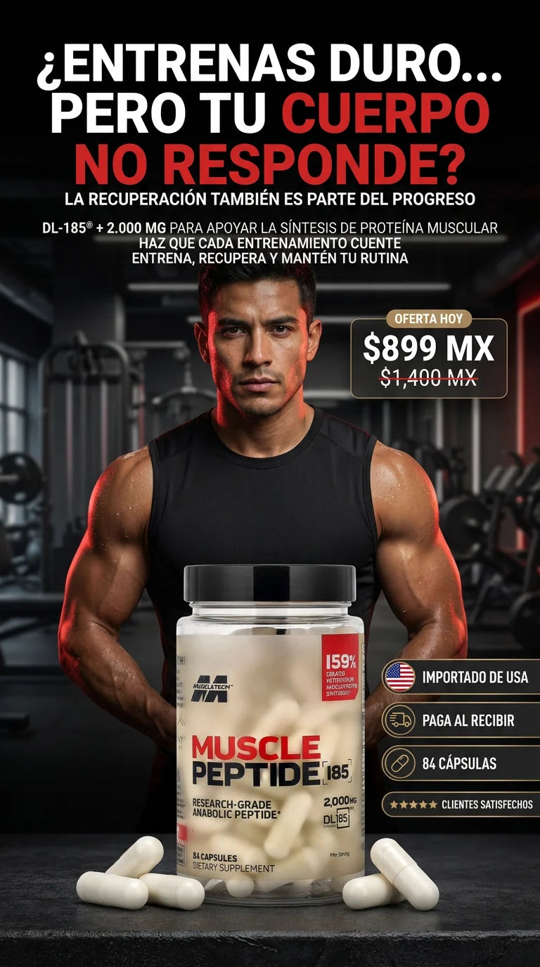 Muscle Peptide PRO™ – Potencia tu Rendimiento y Desarrollo Muscular | 84 Cápsulas