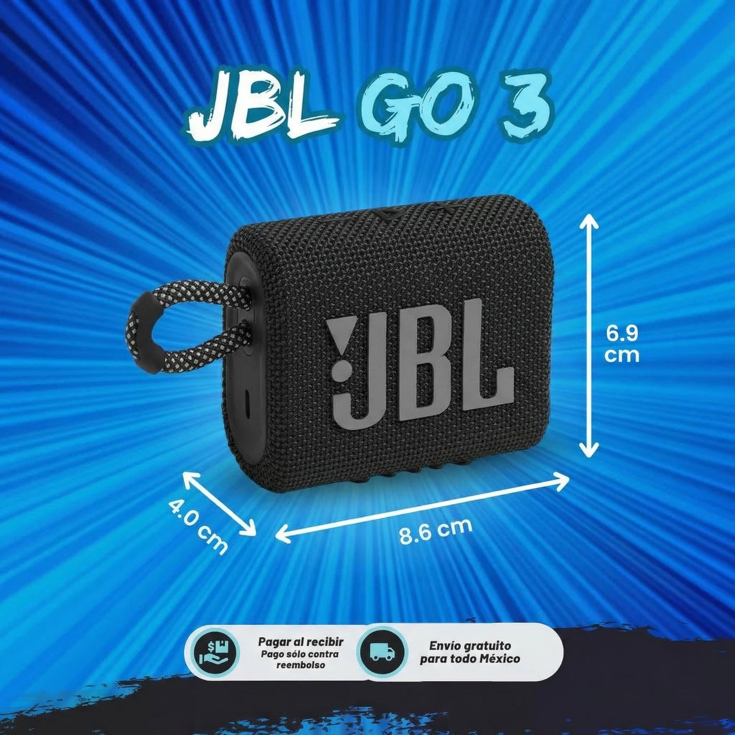 JBL GO 3 RÉPLICA SUPER PREMIUM IMPORTADO - ¡ÚLTIMAS UNIDADES EN STOCK!