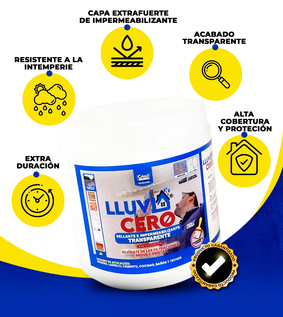 Lluvia Cero 500ml - Compra 1 y recibe 2 + 2 Regalos - Sella Filtraciones al Instante