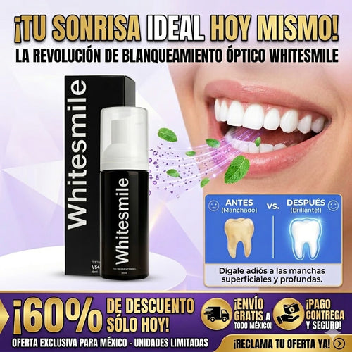 WhiteSmile Creme Dental - Blanquea tus dientes en minutos y recupera tu confianza