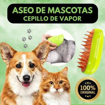 Cepillo 3 en 1 para Mascotas – Brillo Instantáneo y Cuidado Profesional en Casa