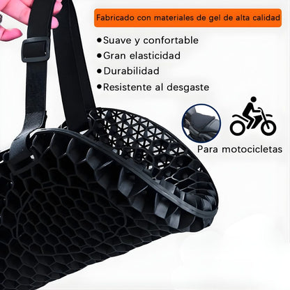 🏍️ Cojín de Gel para Moto – Máximo Conforto + Aislamiento Térmico (Adiós al Dolor)