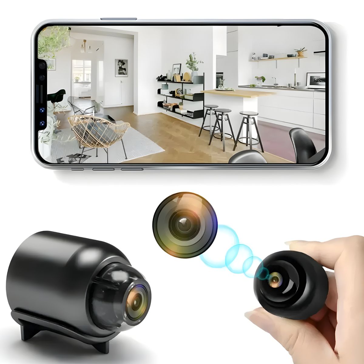 🔐 Mini Cámara de Seguridad FHD 1080P – Vigila Todo, Desde Cualquier Lugar
