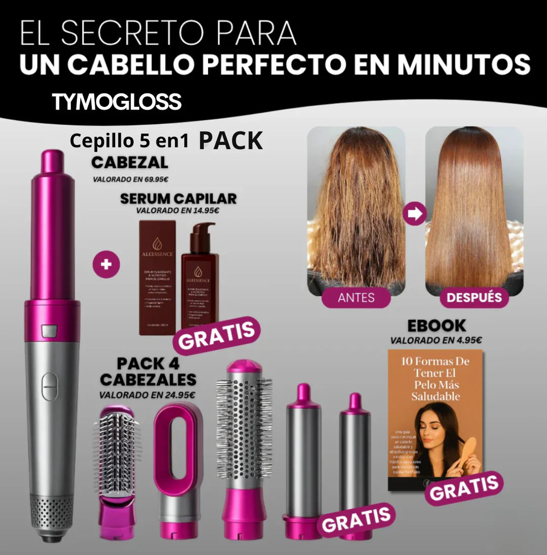 CEPILLO 5 EN 1 - LOOK PROFESIONAL EN CASA - OFERTA MEGA BLACK FRIDAY