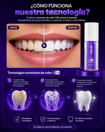 Pasta HiSmiles Morada Blanqueador Dental