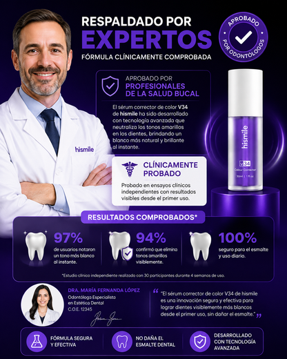 Pasta HiSmiles Morada Blanqueador Dental