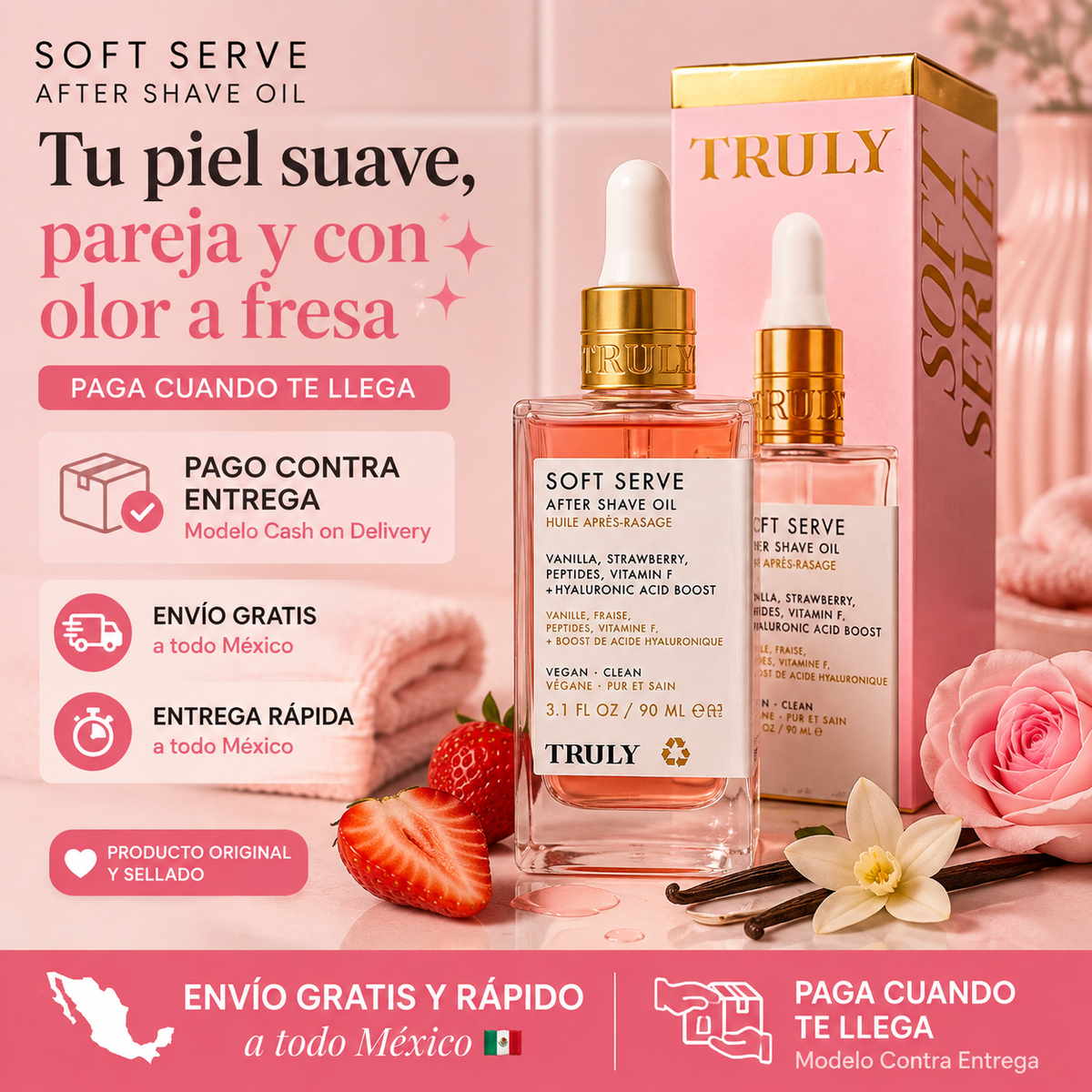 ACEITE TRULY - Aclara, Hidrata y Suaviza tu zona íntima y axilas - ÚLTIMAS UNIDADES EN STOCK