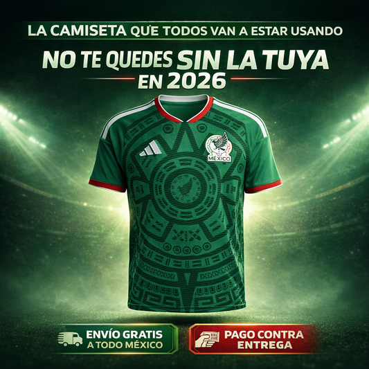 Camiseta México 2026 Oficial – Apoya a la Selección con Orgullo + 60% OFF