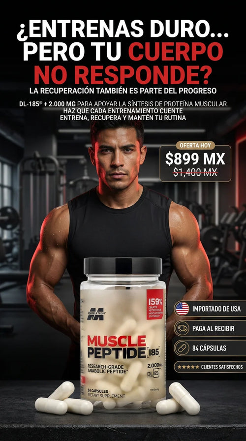 Muscle Peptide PRO™ – Potencia tu Rendimiento y Desarrollo Muscular | 84 Cápsulas