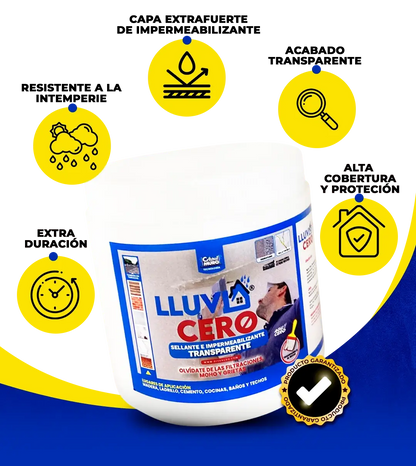 Lluvia Cero 500ml - Compra 1 y recibe 2 + 2 Regalos - Sella Filtraciones al Instante